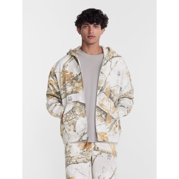 No Boundaries x Realtree Boxy Fit Heavyweight Fleece Full Zip Hoodie, Men's Sizes XS-4XLT