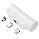 thumbnail image 1 of Seitruly Banco de energía con indicador de viaje 3000mAh Mini de externo para teléfono móvil conectores desmontables recargables Electrónica Blanco, 1 of 6