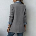 thumbnail image 5 of Women Denim Patchwork Jacket Long Sleeve Button Cardigan Jackets | Denim Patchwork Jackets for Women Rollable Denim Cuffs Collared Shirt Jacket Side Jean Pockets Cardigan Jackets, 5 of 6