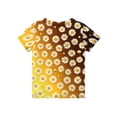 thumbnail image 4 of Abcomgle Girls Shirts Crewneck Daisy Flower Print Toddler T-Shirt Short Sleeve Tshirts Toddler Summer Fashion Cotton Toddler Tops Girls, 4 of 5