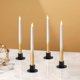thumbnail image 4 of Guangzhoushicwz 4 candelabros negros de estilo retro, decoración de estilo rústico para el hogar, bodas, fiestas, aniversarios, regalos de inauguración de la casa para mujeres y hombres, 4 of 5