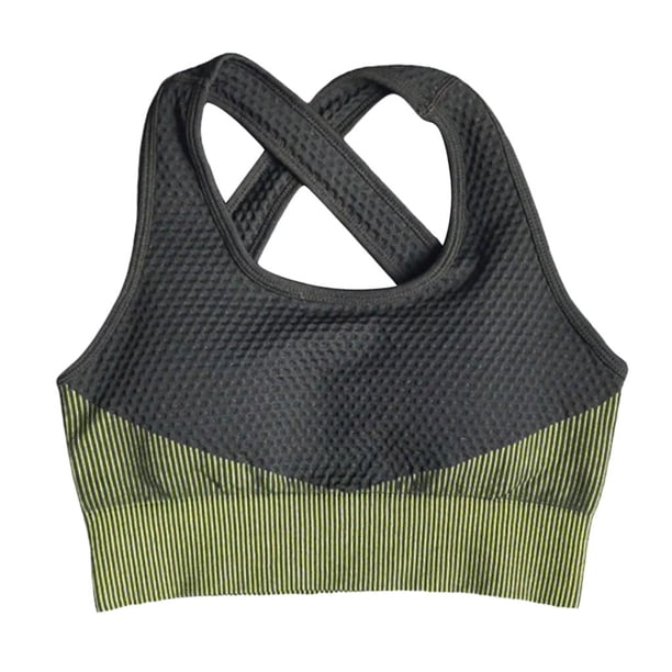 Deportivo Sin Costuras Para Mujer Fitness Running Bralette Chaleco Sin Verde m Sharpla Sujetador deportivo sin costuras