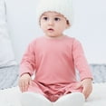 thumbnail image 3 of aidice Toddler Baby Clothes Unisex Comfy Cotton Onesie Solid Color Infant Long Sleeve Newborn Clothes, 3 of 3
