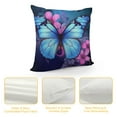 thumbnail image 4 of ONETECH  Throw Pillow Cover Retro Style Butterflies and Flowers Maple Leaves Decor Lumbar Pillow Case Cushion for Sofa Couch Bed Standard, 4 of 5