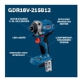 thumbnail image 2 of Restored Bosch GDR18V-215B12 18V Brushless Driver Kit with Battery and Charger (Refurbished), 2 of 6