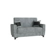 thumbnail image 3 of Ottomanson Emperor Sleeper Loveseat, Gray Microsuede, 3 of 6
