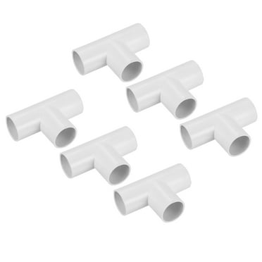 Uxcell 6Pcs PVC Conduit Coupler T-Shaped Fittings Pvc Pipes Vinyl Tubing Pvc Pipe Connectors 20mm 3 Ways