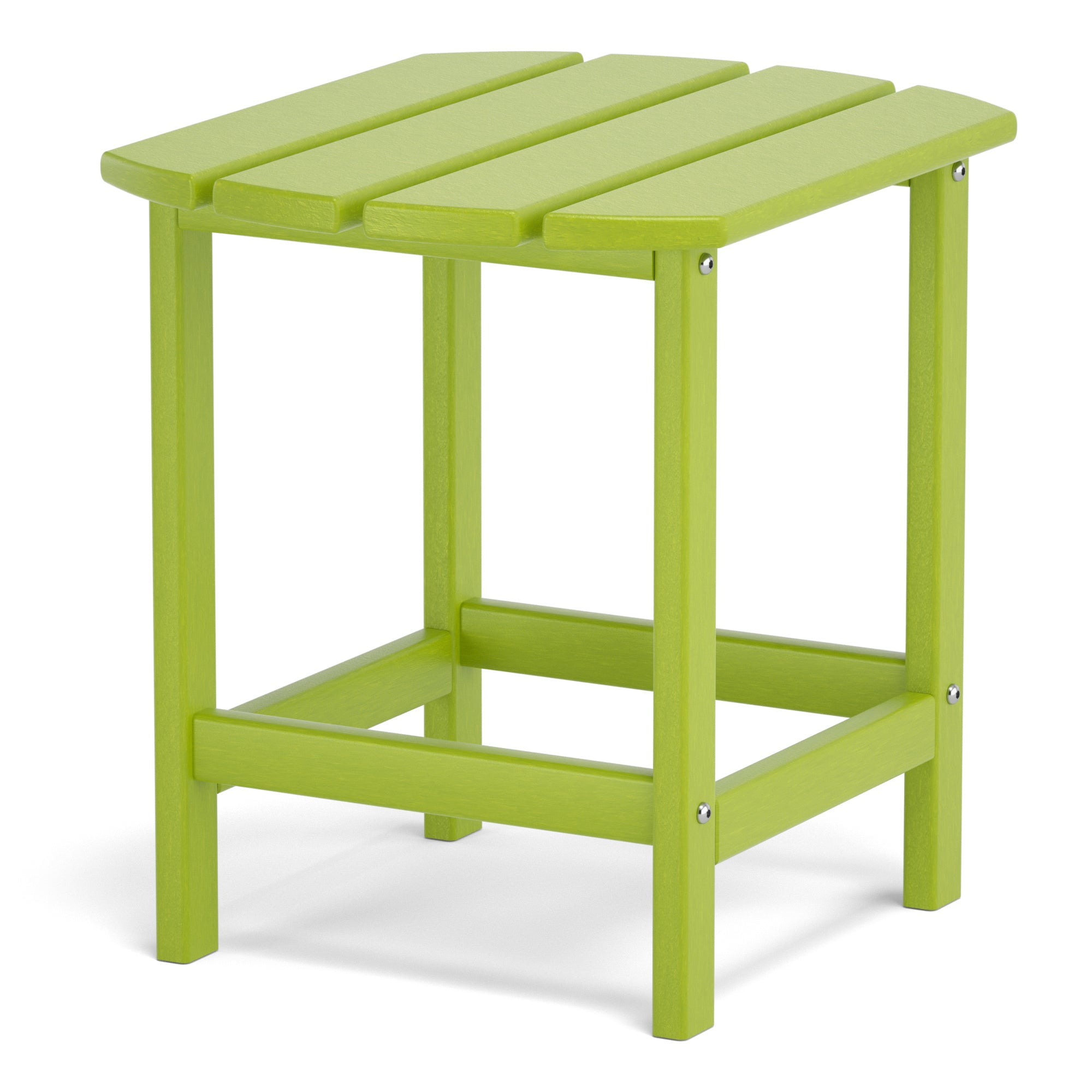Adirondack Outdoor Side Table, HDPE Plastic End Tables for Patio