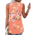 thumbnail image 3 of LilyLLL Womens Floral Printed Tank Tops Summer Sleeveless Swing Tunic Blouse, 3 of 5