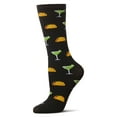 thumbnail image 2 of MeMoi It's Tuesday Somewhere Crew Socks - Womens - Female, One Size, Black, 2 of 3