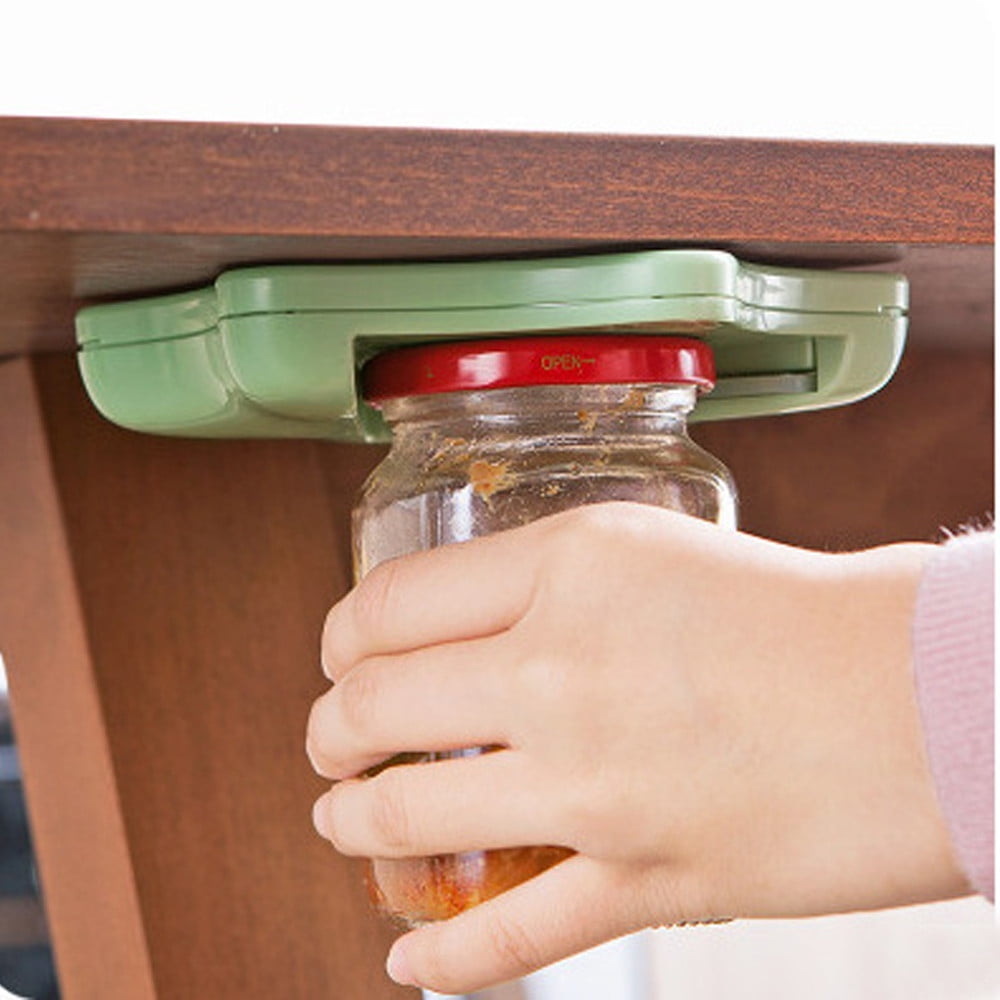 Jar Opener for Under the Kitchen-Cabinet Counter Bag Bottle Arthritis Screw Cap 