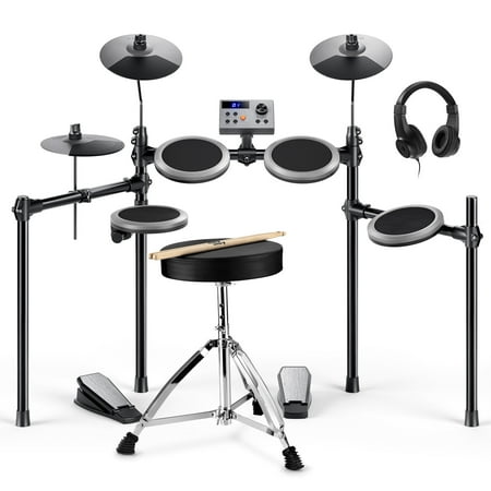 Donner Electric Drum Set for Kids Beginner Christmas Birthday Gift, 150+ Sounds, Quiet Mesh Pad, DED-70 New