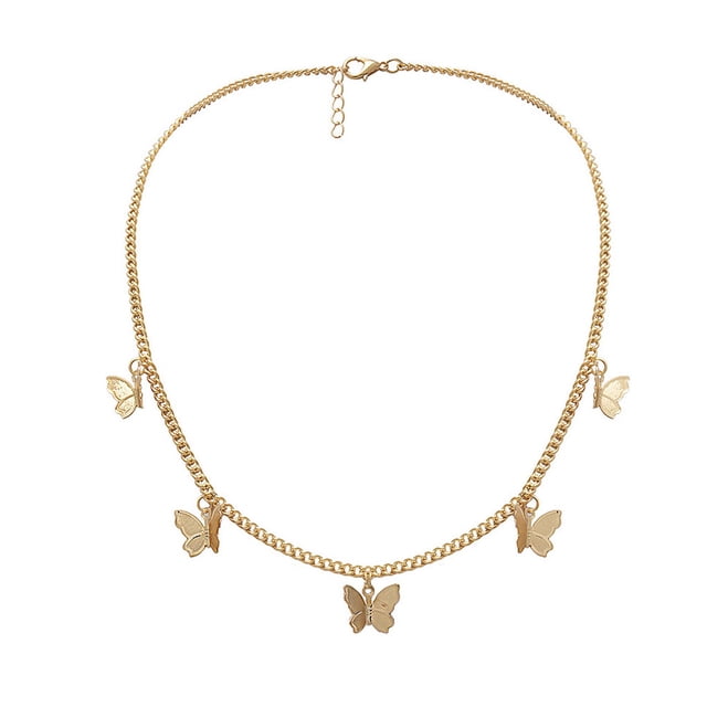 Short Necklace Multiple Animal Pattern Pendant Neck Chain Charm Choker Jewelry Gift for Women Girls Ladies