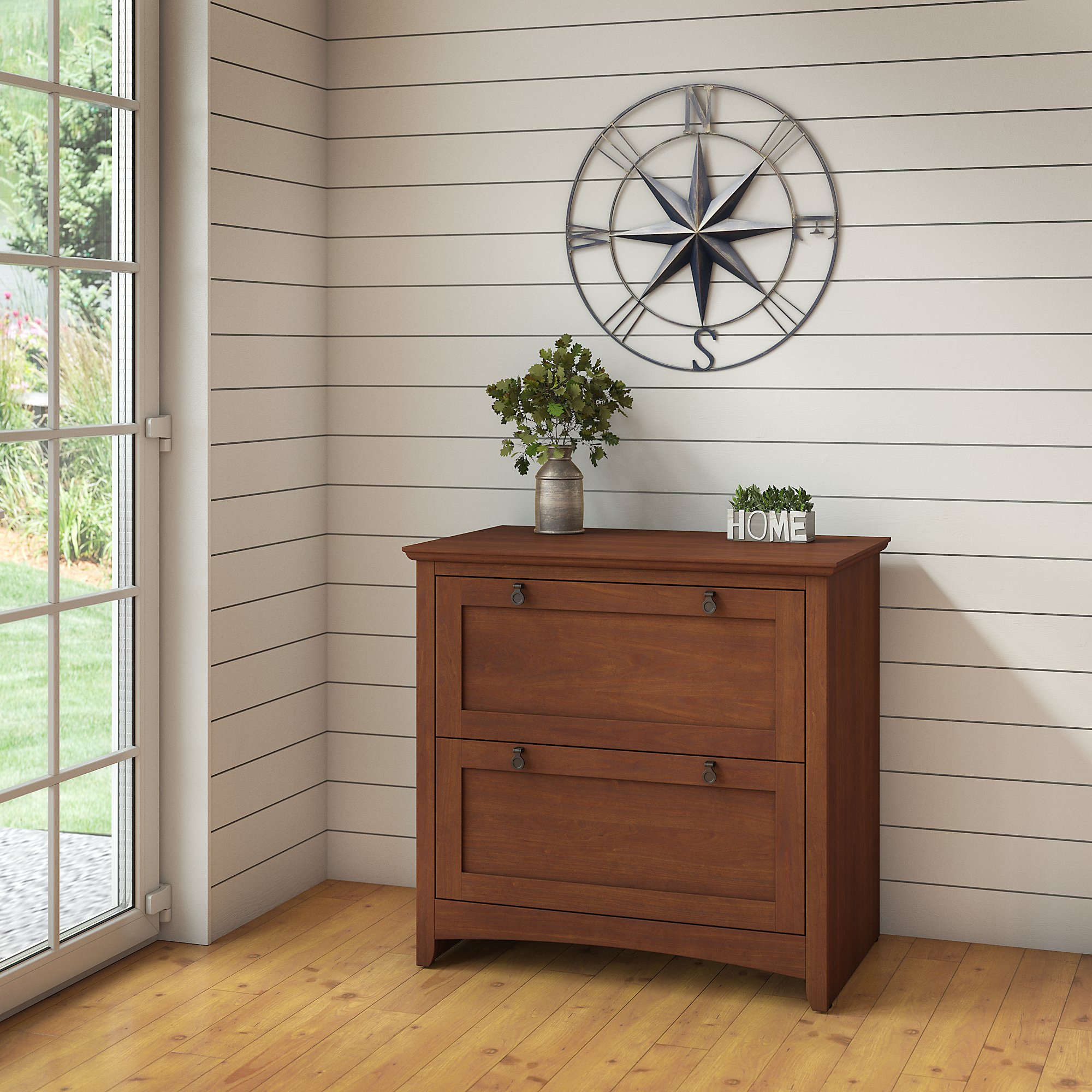 Bush Furniture Buena Vista 2 Drawer Lateral File in Serene