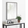 thumbnail image 5 of Kate and Laurel Evans Modern Framed Floating Wall Mirror, 24" x 36", Silver, Contemporary Chic Accent Mirror, 5 of 7
