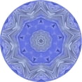 thumbnail image 1 of Ahgly Company Machine Washable Indoor Round Transitional Sky Blue Area Rugs, 7' Round, 1 of 7