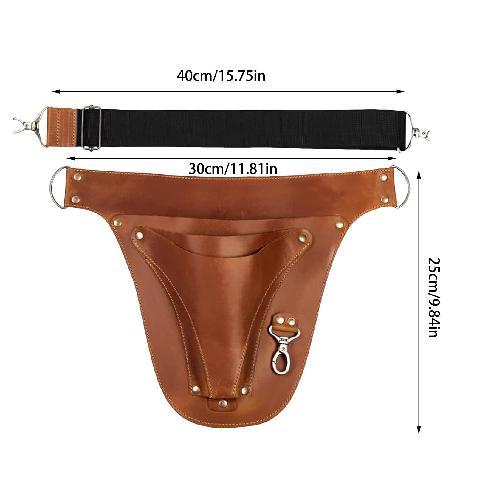 Heavy Duty PU Leather Garden Tool Belt Portable Gardening Pouch Functional Organizer for Pruning Weeding Outdoor Yard Work
