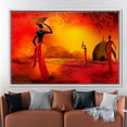 thumbnail image 6 of African Woman Poster, Black Woman Canvas, Abstract Canvas, Sunset Canvas Art, African Landscape Artwork, African Canvas, Canvas Wall Decor - White Framed, 6 of 9