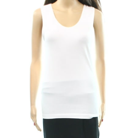 INC - INC NEW Bright White Solid Ribbed Knit Women's Size XL Tank Top ...