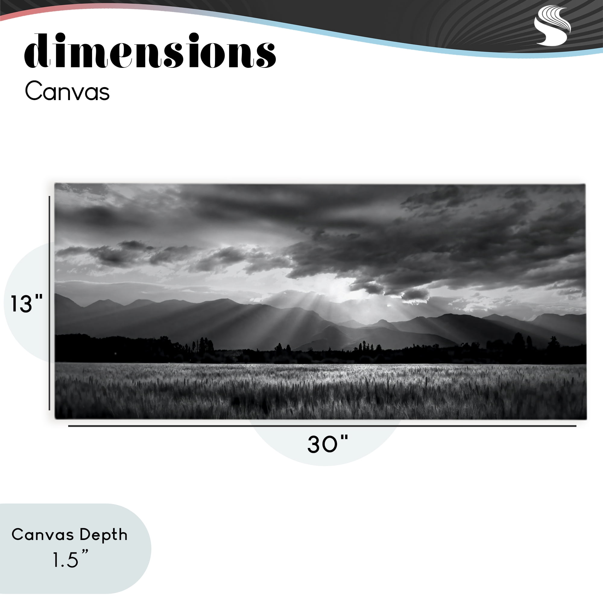Stupell Industries Mountain Morning Sunbeams Canvas Wall Art, design by Steve Toole