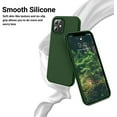 thumbnail image 3 of Soft Silicone Designed for iPhone 12/12 Pro Case,[Military Grade Drop Protection] [Anti-Scratch Microfiber Lining] Shockproof Protective Phone Case Slim Thin Cover 6.1 inch,Clover, 3 of 5