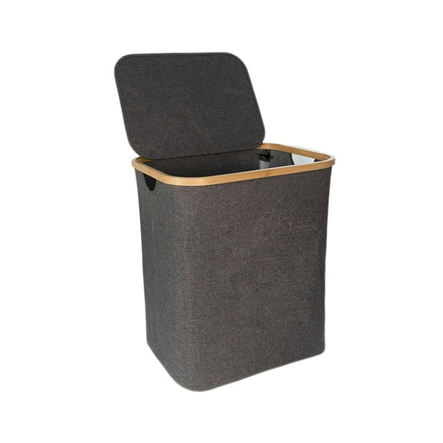Cesto de ropa sucia con tapa Cesto de ropa sucia grande, Cesto de ropa sucia plegable multipropósito impermeable para cuarto de baño Armario Cuarto de Gris
