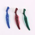 thumbnail image 1 of 3 cepillos de dientes duros premium para dentaduras postizas, cepillo de limpieza, cerdas multicapa y cepillo de doble cara para dentaduras postizas portátiles, cuidado de dentaduras postizas, 1 of 5