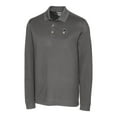 thumbnail image 2 of Men's Cutter & Buck Steel Michigan State Spartans Vault Advantage Tri-Blend Pique Big & Tall Long Sleeve Polo, 2 of 3