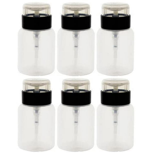 One Touch Dispensing Bottle with Twist Lock Flip Cap - 5 oz / 150 ml (6  Pack) and 6 Bottle Labels