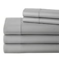 thumbnail image 4 of Split California King Sheet Set 24" EXTRA DEEP POCKET, 700-Thread-Count 100% Egyptian Cotton 5 PC Light Grey, 4 of 9
