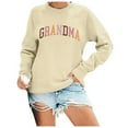 thumbnail image 3 of Women's Sweatshirts 2025 Grandma Sweatshirt Long Sleeve Crewneck Casual Pullover Tops Sweatshirt for Women, 3 of 4