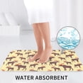 thumbnail image 6 of Bathroom Rugs Sets 3 Piece - vintage moose elk yellow cool Absorbent Non Slip Bath Mats, U-Shape Toilet Lid Cover, Contour Mat, Soft Washable Shower Mats Bath Rug Mat for Bathroom Tub Toilet, 6 of 7