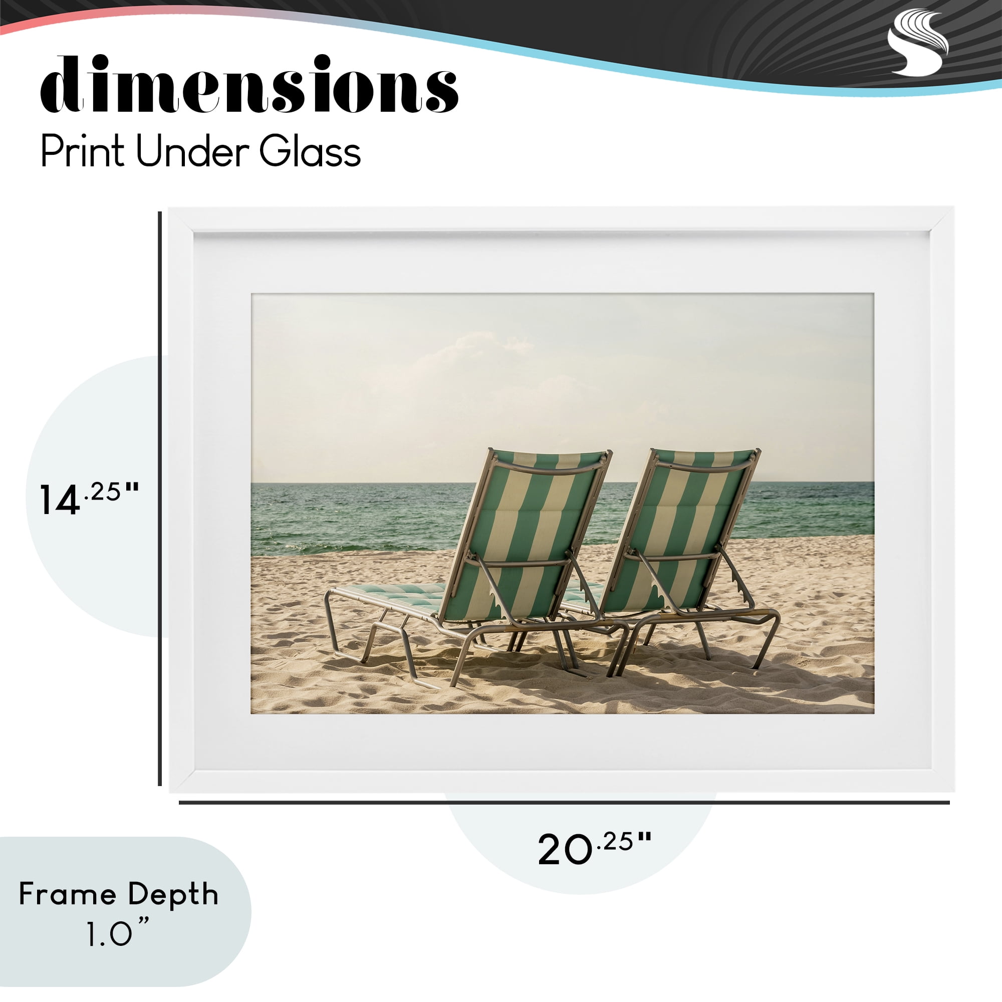 Stupell Industries Invitation To Relaxation White Framed Print Under Glass, design by Elena Chukhlebova