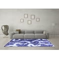 thumbnail image 3 of Ahgly Company Indoor Rectangle Oriental Blue Modern Area Rugs, 2' x 5', 3 of 4