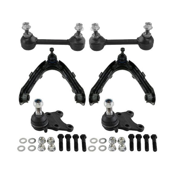 Front Control Arm Ball Joint Sway Bar Link Kit 6 Piece - Compatible with 2004 - 2012 GMC Canyon RWD 2005 2006 2007 2008 2009 2010 2011