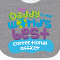 thumbnail image 4 of Inktastic Daddy Worlds Best Correctional Officer Boys or Girls Baby Bib, 4 of 4