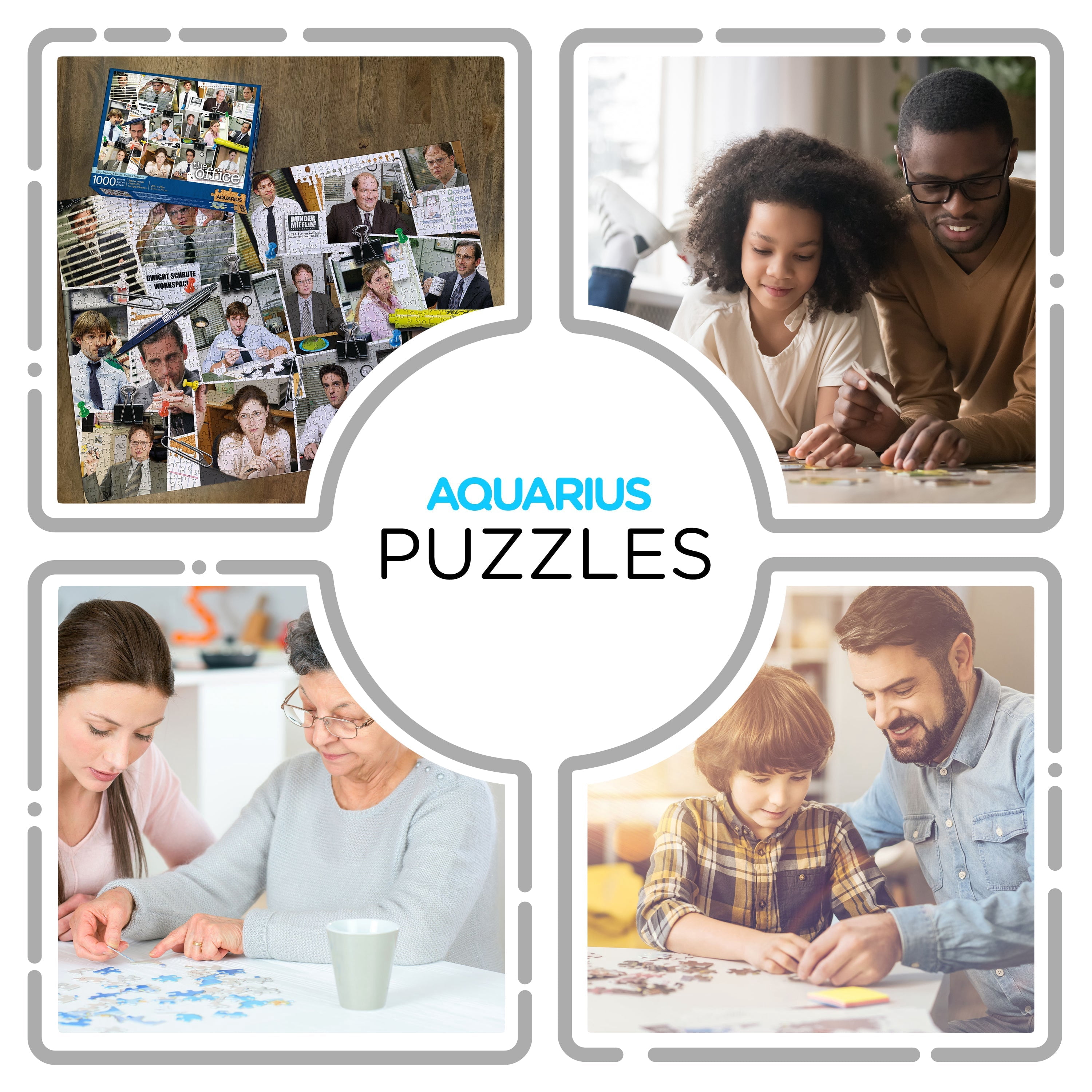 AQUARIUS The Office Cast Collage 1000-Piece Jigsaw Puzzle