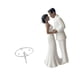 thumbnail image 5 of Figura de novio y novia para tarta de boda, accesorio realista, recuerdo de moda Traje blanco, 5 of 9