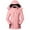 Pink, variant on Heated Coat Women Men Outdoor Plush Heat Jacket with Hood USB Charging Heating Warm Mountaineering Clothes Heated Jackets for Women Outdoor Motorcycle Camp Ski
