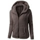 thumbnail image 1 of Puntoco - Abrigo con capucha para mujer, abrigo de invierno con cremallera de lana cálida, prendas de vestir de manga larga Puntoco Puntoco-6978, 1 of 3
