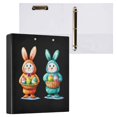 thumbnail image 2 of joogoo Rabbits Hardcover 3 Ring Binder 1.5" Round Rings Interior Pockets Binders Organizer 1 Pack, 2 of 9
