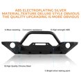 thumbnail image 5 of CCIYU Texture Black Front Bumper with D-ring & Winch Plate Compatible for 2007-2018 for Chevrolet Wrangler JK, 5 of 5