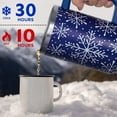 thumbnail image 5 of Christmas Tumbler with Handle and Straw Lid 40 oz,Cute Christmas Gifts for Women Blue Snowflakes Vacuum Insulated Leak Proof Tumbler,Winter Holiday Accessories Stainless Steel Coffee Cup Mug, 5 of 6