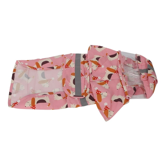 Imperméable Réfléchissant pour Chiot, Imperméable pour Chien Imperméable Léger pour Chiot Imperméable à Capuchon pour Chiot Matériaux de Première Qualité