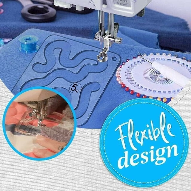 Transparent Quilting Hollow Design Ruler Simple Tailor Portable Sewing Machine Positioning Templates Stencil DIY Patchwork Equipment Household Supplies I