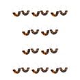 thumbnail image 2 of Jumpingount Pendientes de araña de acrílico Pendientes de adornos geométricos en forma de C con estilo Estampado de leopardo oscuro 10Conjunto, 2 of 6