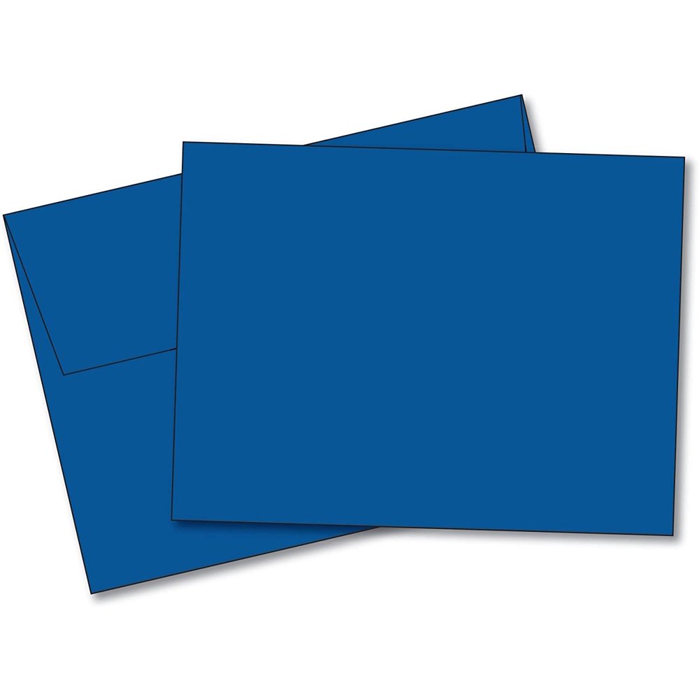 Blank Color Note Cards Uncoated, 5 x 7 Inches Cards 40 Cards and