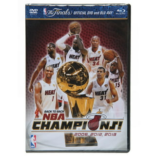 Shaquille O'Neal Miami Heat Unsigned Red Alternate Jersey Posing with Larry O'Brien Championship Trophy Photograph