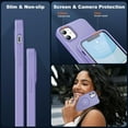thumbnail image 5 of for iPhone 11 Case, iPhone 11 Phone Case with 2 Glass Screen Protectors, [Compatible with Magsafe], [Military-Grade Protection], Shockproof Slim Fit Phone Case for iPhone 11 Case, Matte Lavender, 5 of 14