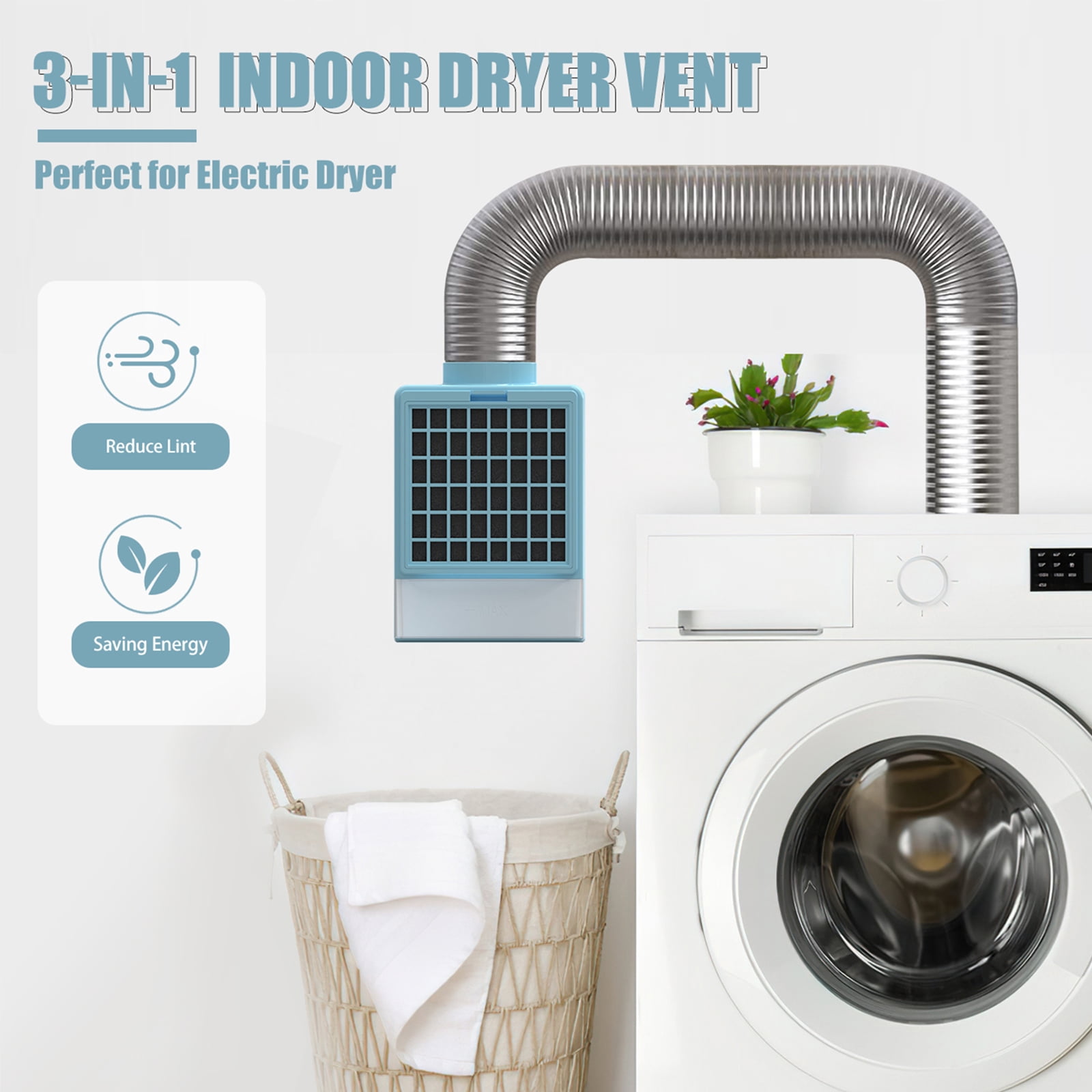 TUOOWO 3-in-1 Indoor Dryer Vent